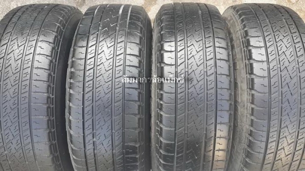 ล้อ15" Yachiyoda 4x4 6รู139 กว้าง7.5 ออฟ15 + ยาง Bridgestone 255/70/15 ปี09