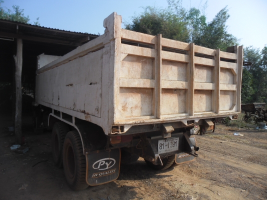 ขายรถบรรทุก 10 ล้อ2เพลาดั้ม MITSUFUSO MA เครื่อง HINO HO6D TURBO มีสโลกลางเครื่องดีหัวบางยางดีคัสซีสวยทะเบียนขาด 3 ปี ซ่วงล่าง ZM 8 นอ๊ดสภาพพร้อมใช้มากๆ