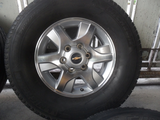 ล้อแม็ก เชฟ 16นิ้ว 6รู พร้อมยาง 265/70R16ปี09 สวยๆ 4 ล้อ ราคา 6900 บาท ล้อแม็ก เชฟ 16นิ้ว 6รู พร้อมยาง 265/70R16ปี09 สวยๆ 4 ล้อ ราคา 6900 บาท