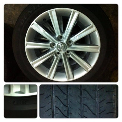 ฝากขายล้อ New Toyota Camry ขอบ 17 5รู114 +ยางปี13 ราคา 28,500 บาทถูก