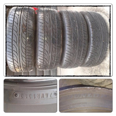 ขายยางขอบ17 ปี 13 Dunlop LM703 215 45 17 4เส้น ราคา 7,500 บาท *****