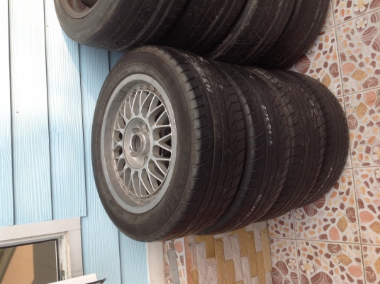 ล้อพร้อมยางขอบ16กว้าง7นิ้ว 1ชุด ยาง205/55R16 ปี11