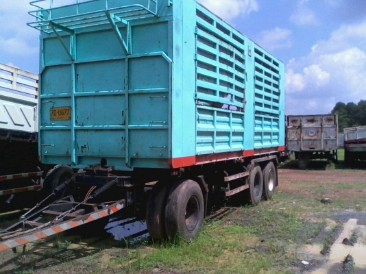 ขาย ลูกพ่วง 3 เพลา ไม่ดั้ม7เมตร สามมิตรแท้ ปี48