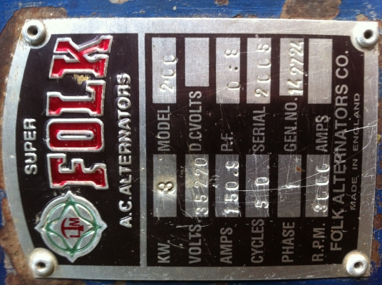 เครื่องปั่นไฟเชื่ิอมได้ ไดร์ 3 kw ของประเทศอังกฤษ เครื่องไทเกอร์ 11 hp พร้อมใช้งาน