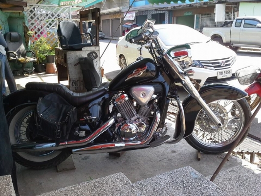 Re: ขาย Steed400 แต่ง หัวไกด์ ชุดบังโคลนเต็ม ชุบทั้งคัน Inv+สพม.