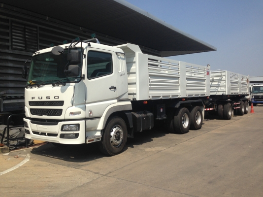 สิบล้อดั้มพ์ รุ่นFV51JKD พร้อมรถพ่วง 3 เพลา