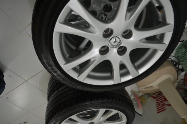 ขายล้อแม็ก Mazda 2 รุ่นท็อป ขอบ 16 พร้อมยาง ดันลอป 195/45/16 ปี12