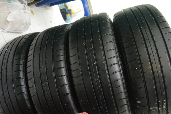 ขายล้อแม็ก Mazda 2 รุ่นท็อป ขอบ 16 พร้อมยาง ดันลอป 195/45/16 ปี12