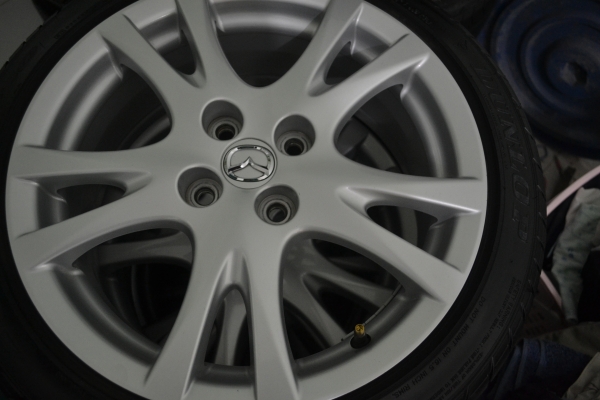 ขายล้อแม็ก Mazda 2 รุ่นท็อป ขอบ 16 พร้อมยาง ดันลอป 195/45/16 ปี12