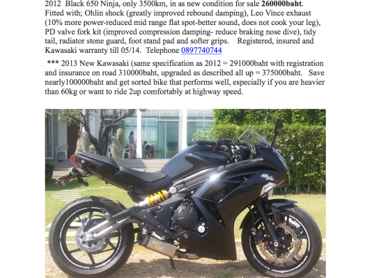 2012 Ninja 650