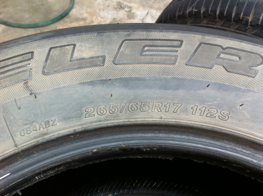ขายยาง 265-65-17 บริสสโตน ปี 09