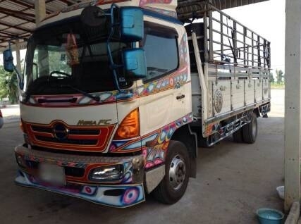 ขายรถหกล้อ HINO mega เครื่อง 150 แรง รถห้าง จดปี 49 กระบะคาร์โก้ ยาว 5.5 เมตร ทะเบียนพร้อม