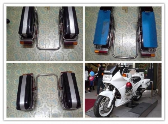 ขายกระเป๋าข้าง ของญี่ปุ่นพร้อมโครงเหล็ก ทรงรถตำรวจvfr750p