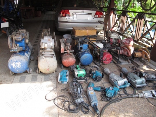 อุปกรณ์เครื่องมือช่าง-เครื่องใช้ไฟฟ้า 28 รายการ มูลค่าหลายแสนบาท ขายเพื่อเลิกกิจการ