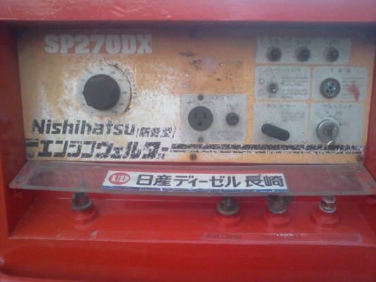 เครื่องเชื่อมนำเข้าจากญี่ปุ่นดีเชล 3สูบ พร้อมปั่นไฟ พร้อมใช้งาน