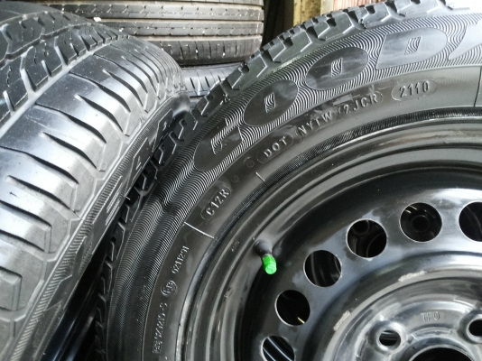 ล้อกะทะขอบ15 city jazz  ยางพอใช้