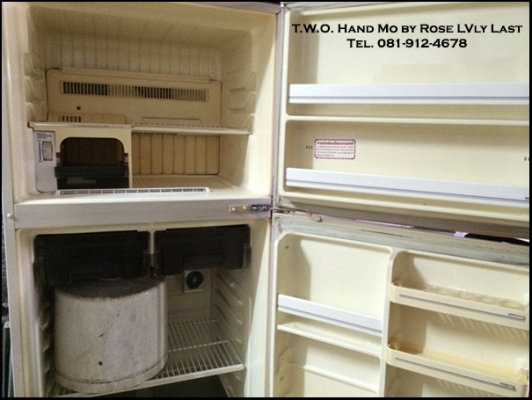 ตู้เย็น SHARP 2 ประตู ขนาด 14  คิว ตู้เย็นใช้เองเย็นปกติแต่ สายปลั๊กเสียบขาดเอาไปทำสายไฟใหม่ใช้การได้แน่ครับ