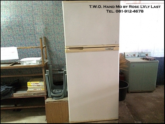 ตู้เย็น SHARP 2 ประตู ขนาด 14  คิว ตู้เย็นใช้เองเย็นปกติแต่ สายปลั๊กเสียบขาดเอาไปทำสายไฟใหม่ใช้การได้แน่ครับ