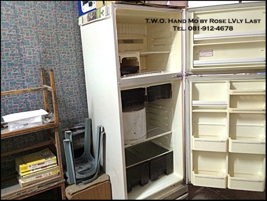 ตู้เย็น SHARP 2 ประตู ขนาด 14  คิว ตู้เย็นใช้เองเย็นปกติแต่ สายปลั๊กเสียบขาดเอาไปทำสายไฟใหม่ใช้การได้แน่ครับ