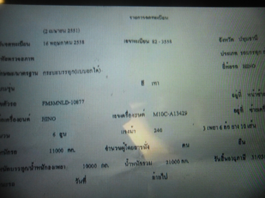 ขายรถบรรทุกดั้ม 2 เพลา HINO FM3M สภาพสวยพร้อมใช้ยางดีเครื่องดีคัสชีสวยทะเบียนเต็มเครื่องเดิมเกียร์เดิม