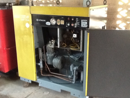 ปั๊มลมสกรูHITACHI 15 Hp เก่าญี่ปุ่น  0833554933