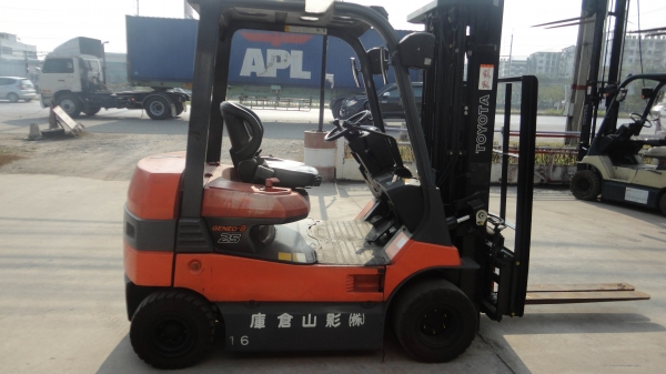 ขาย toyota 7fb25 รถไฟฟ้านั่งขับ อุปกรณ์ครบ