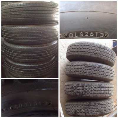 ยางป้ายเเดง Bridgestone 195R15 ปี13