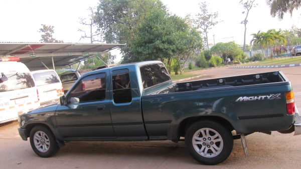 ขายรถกระบะไมตี้เอ็กโปร่งหน้า/หลังตาเต็ม+พวงมาลัยพาเวอร์...เครื่องดีไม่ไอไม่จามสภาพพร้อมใช้งาน.... เอกสารพร้อมโอน+ภาษีขาดมิุถุนายน57.....รถปี1991 บอดี้ปี1997โปร่งหน้า/หลังตาเต็ม+สีเขียวสวยๆ+ยางดีทั้ง4เส้น+แอร์เย็นจัด+ชีดี+MP3+แม๊กไลเนอน์ใหม่+ล้อแม็ก รถสภาพ