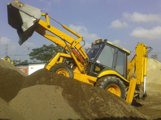 JCB3cx Sitemaster 4WD บุ้งกี้หน้าอ้าได้ แขนหลังยืด