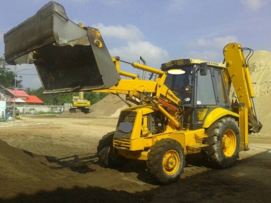 JCB3cx Sitemaster 4WD บุ้งกี้หน้าอ้าได้ แขนหลังยืด
