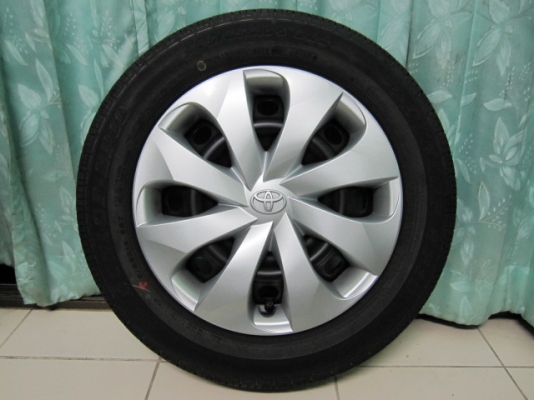 ขายล้อกะทะ New Yaris พร้อมยางป้ายแดงปี 13 ขอบ 14 สภาพใหม่ๆ