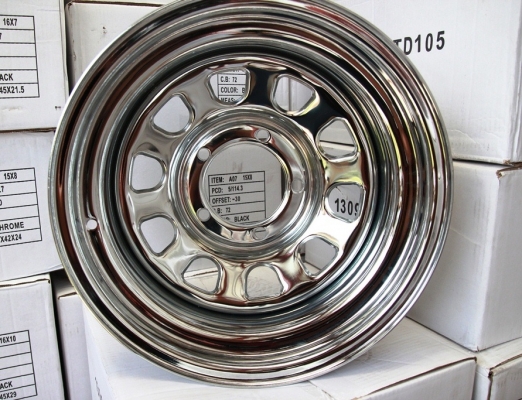 ขายกระทะโครเมียม ขอบ15 16