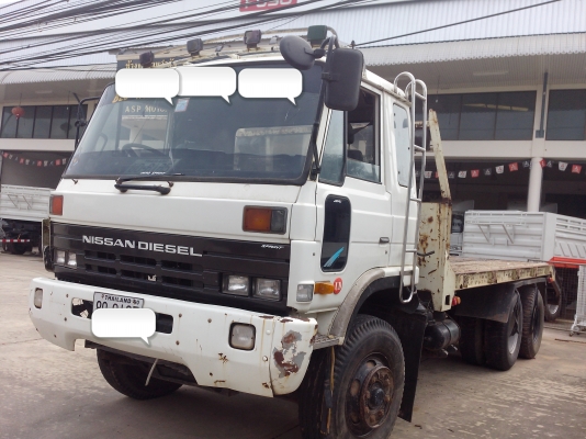 ขายรถ 10 ล้อเทเลอร์ NISSAN UD CW430 ใส่เครื่อง EM100 220 แรงม้า 2 เพลา ราคา 700000