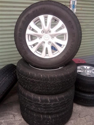 ขายเเม๊กพร้อมยาง มาสดร้า 265-65-17 ยางปี 2010