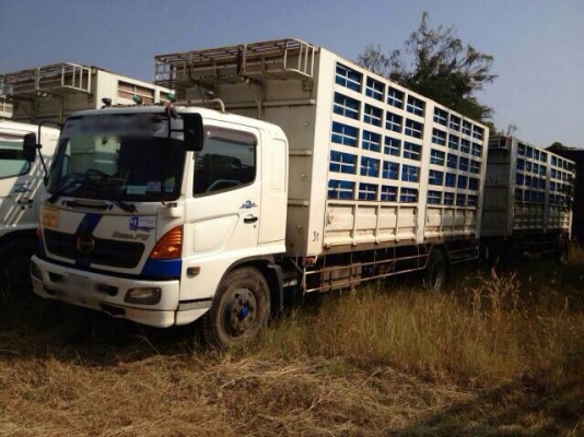 ขายหกล้อแม่ลูก HINO FG1JPPA เครื่อง JO8C - 210 แรง กระบะไม่ดั๊มพ์ ปี49