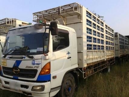 ขายหกล้อแม่ลูก HINO FG1JPPA เครื่อง JO8C - 210 แรง กระบะไม่ดั๊มพ์ ปี49