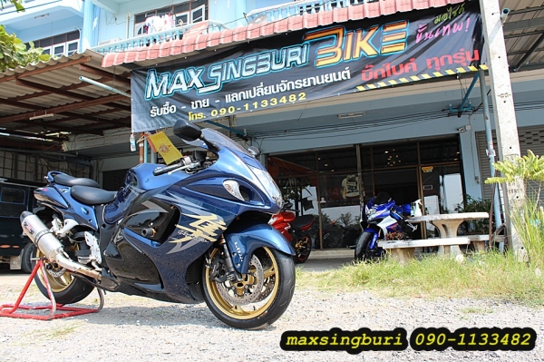 แม็กสิงห์บุรี//SUZUKI HAYABUSA1300CC ปี2008 สวยใส ของแต่งเพียบ ทะเบียนแท้โอนขนส่ง 545000