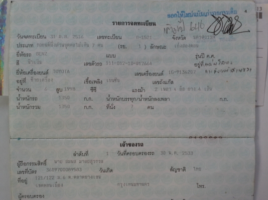 รถ BENZ 220S หางปลา รถคลาสสิค