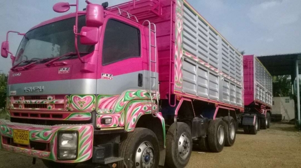 ขายรถ 24 ล้อพ่วงแม่-ลูกดัมพ์ ISUZU DECA 360 แรงม้าปี 2554 2 คานหน้า 12 ล้อ ลูกพ่วงกระบะอะลูมิเนียมคอกเกษตร 3 คานแท้ ราคา 3600000 จัดไฟแนนซ์ได้ 2800000