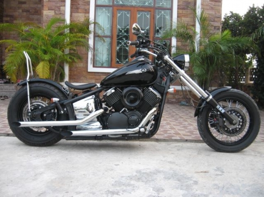 ขาย yamaha dragstar 1100 แต่ง old school ปี 2008 พร้อมทะเบียน