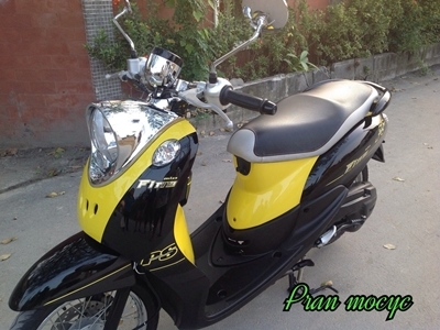 ขายyamaha fino(ps)สีดำเหลือง ปี2013 ขายyamaha fino(ps)สีดำเหลือง ปี2013