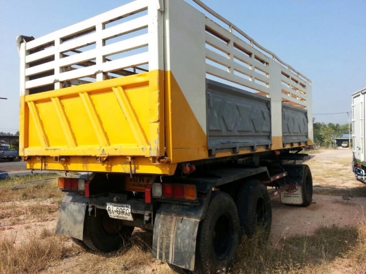 ขายรถบรรทุกพ่วงดั๊มพ์ HINO S500 344 แรง ปี 50 ลูก 3 คานแท้กระบะสามมิตร