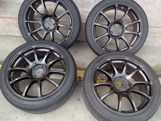 ขายแม็ก 17 4รู100 พ้รอมยางปี12ก้านยก สวยๆถูกๆ