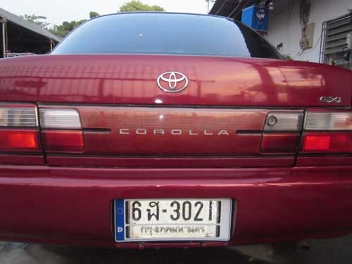 TOYOTA COLOLA GXI 1.3 M/T กระจกไฟฟ้า ปี96 รถบ้านเดิมๆพร้อมใช้งานราคาถูก