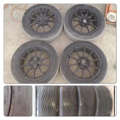 ขายล้อแม็กซ์มือ2ขอบ16 CE28 4รู100/114 + ยาง ราคา 6,900 บาทถูก