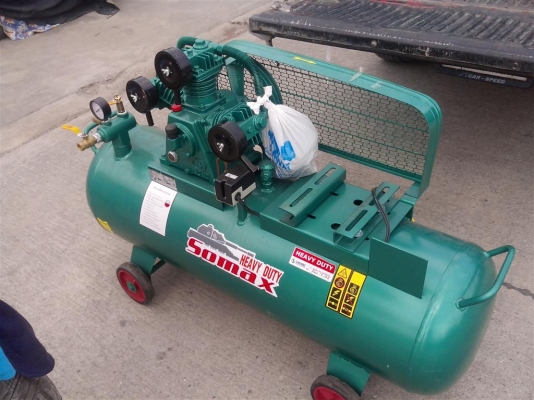 ขายปั๊มลม 2 HP ของใหม่ 148 ลิตร ถังหนาพิเศษ (ราคานี้ไม่รวมมอเตอร์ครับ)  ส่งท้ายปีเก่าครับ ราคาพิเศษ  มีอีกหลายขนาดครับ สอบถามราคากันได้ครับ 1HP 3 HP /5HP