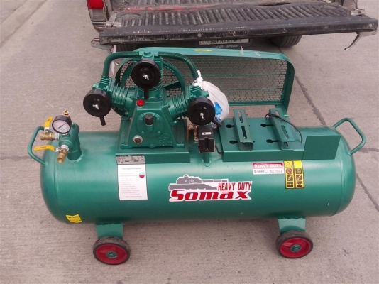 ขายปั๊มลม 2 HP ของใหม่ 148 ลิตร ถังหนาพิเศษ (ราคานี้ไม่รวมมอเตอร์ครับ)  ส่งท้ายปีเก่าครับ ราคาพิเศษ  มีอีกหลายขนาดครับ สอบถามราคากันได้ครับ 1HP 3 HP /5HP