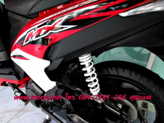 MIO 125i MX  ตัวท็อป ล้อแมกช์  ปี 56 ไมล์ 1610 โล รถเดือน มิ.ย 5 เดือน สีแดงขาว 33900