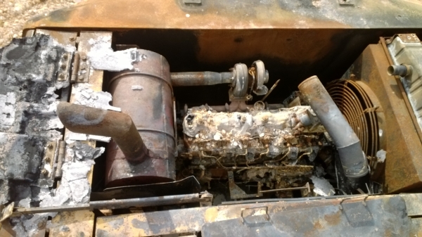 ขายซากDAEWOO SL220LC-V แบคโฮ รุ่น5 ไฟไหม้ โดนเครื่อง หัวเก๋ง ขายตามสภาพ...