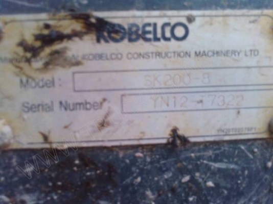 รถแบคโฮ ยี่ห้อ KOBELCO  SK200-8